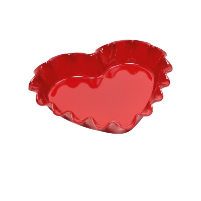 Emile Henry Ruffled Heart Dish