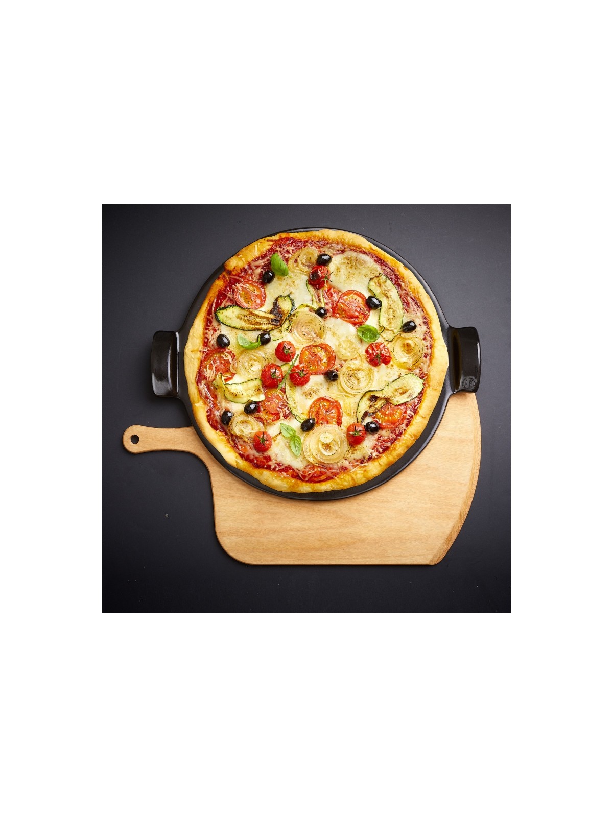Emile Henry Pizza Peel beech wood 50x38.5x5 cm
