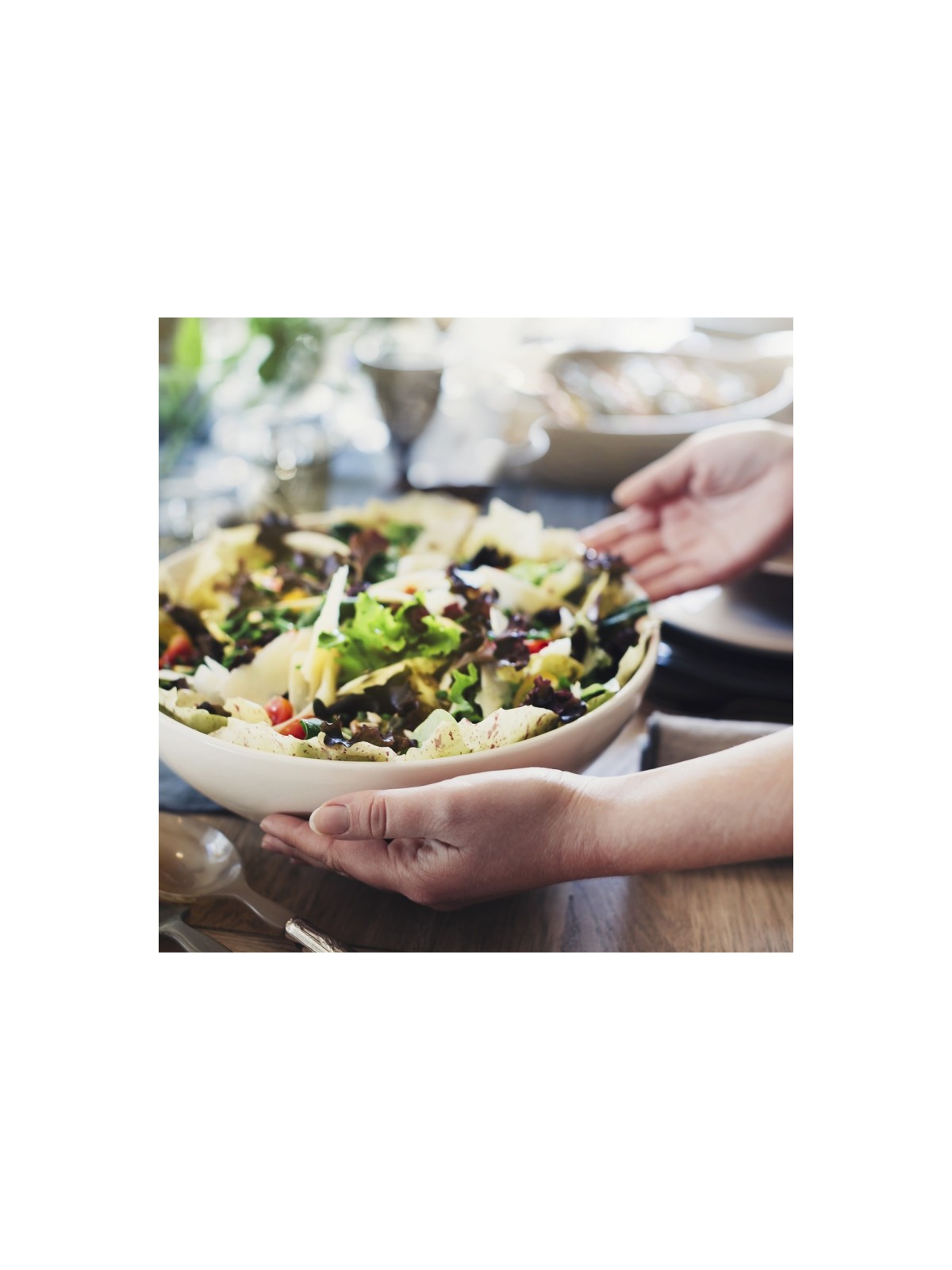 Salatikauss 25cm, valge