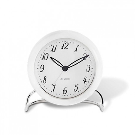 Rosendahl Arne Jacobsen Roman Table Clock+Alarm, White