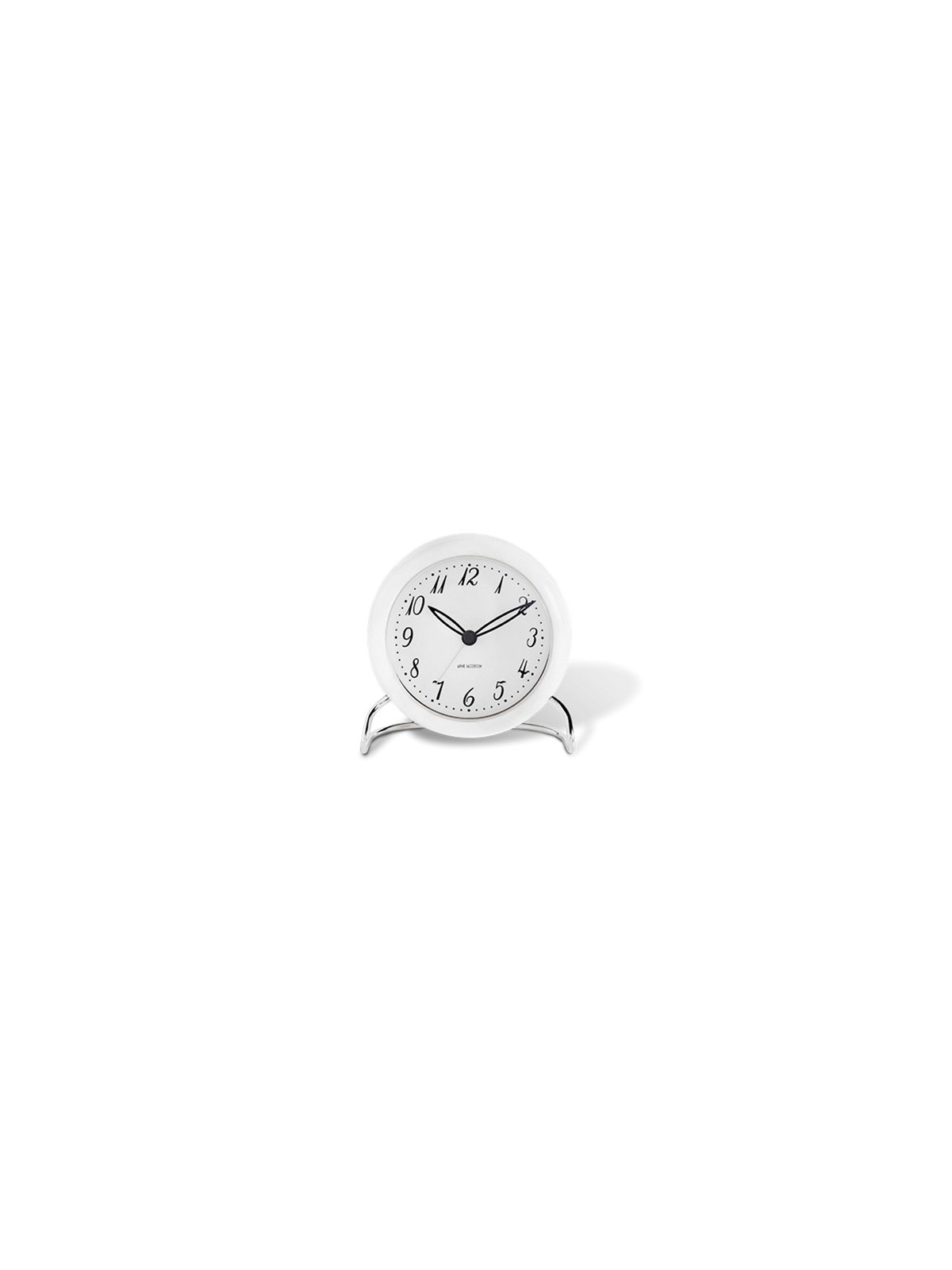 Rosendahl Arne Jacobsen Roman Table Clock+Alarm, White