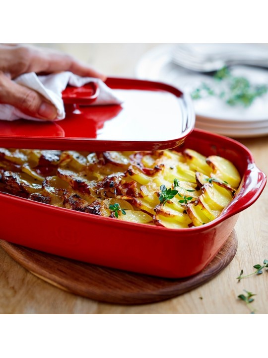 Emile Henry Square casserole Ultime With Lid 36x23 cm