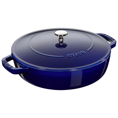 Ümar pott madal malm 28cm/3.7l, tumesinine