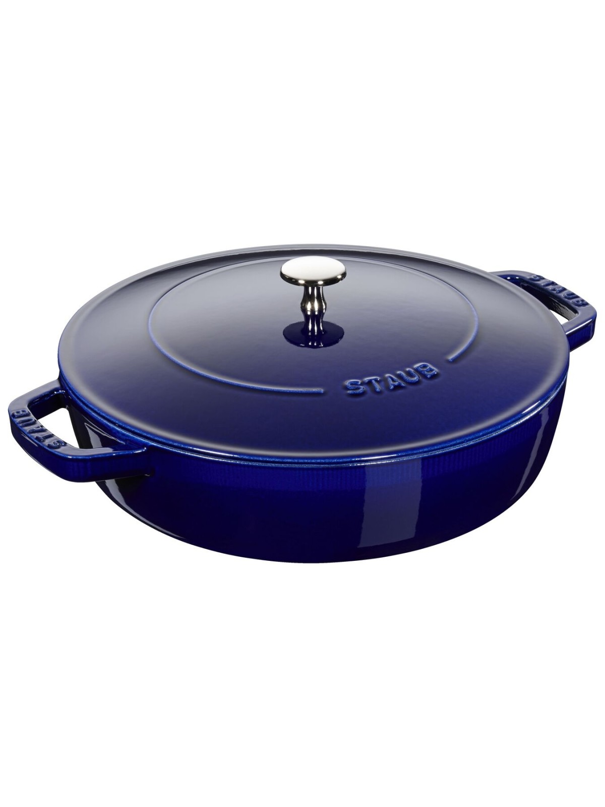 Staub жаровня низкая чугунная 28 см/3,7 л