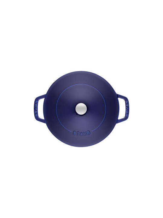 Ümar pott madal malm 28cm/3.7l, tumesinine