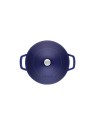 Ümar pott madal malm 28cm/3.7l, tumesinine