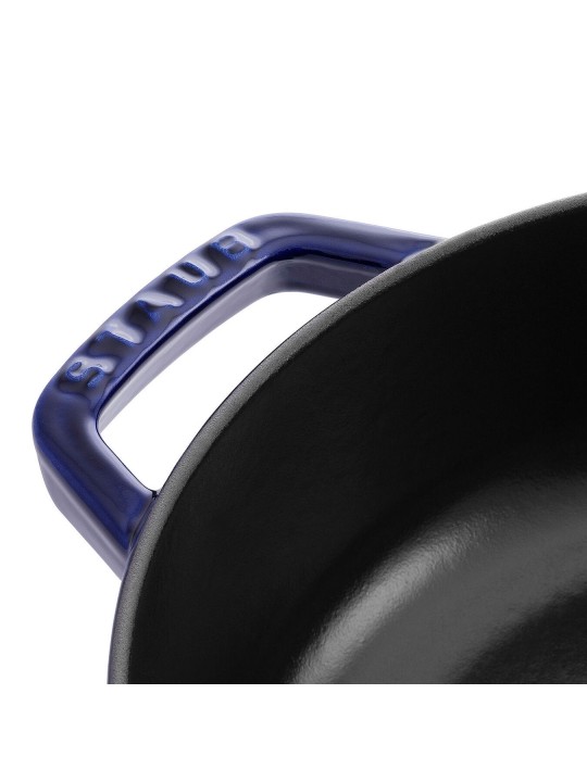 Ümar pott madal malm 28cm/3.7l, tumesinine