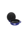 Ümar pott madal malm 28cm/3.7l, tumesinine