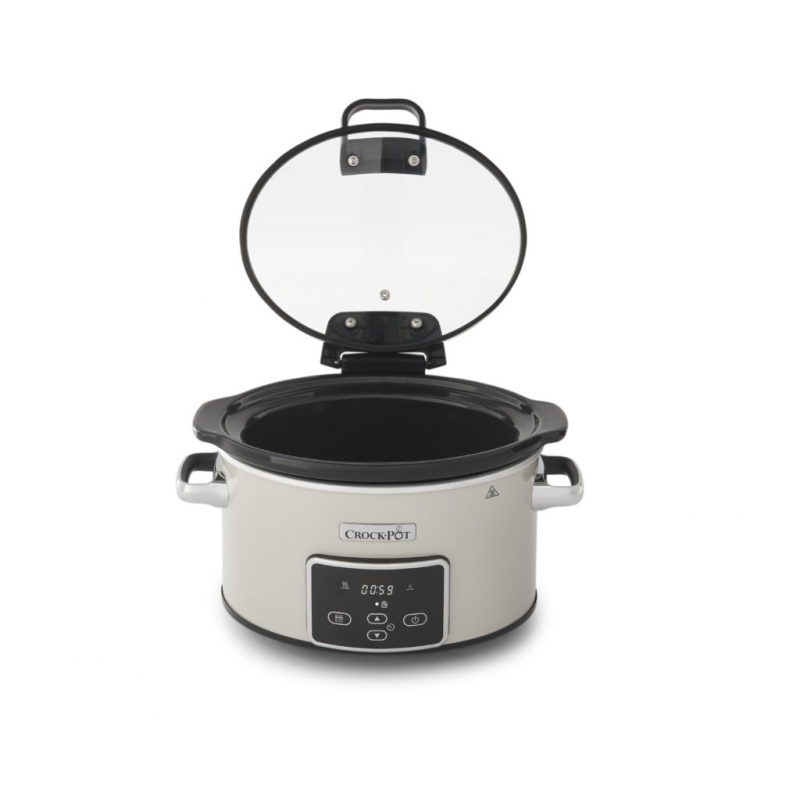aanwijzing Excursie Marxisme Crock-Pot Slowcooker, Timer, 3.5 l, Off-White And Chrome