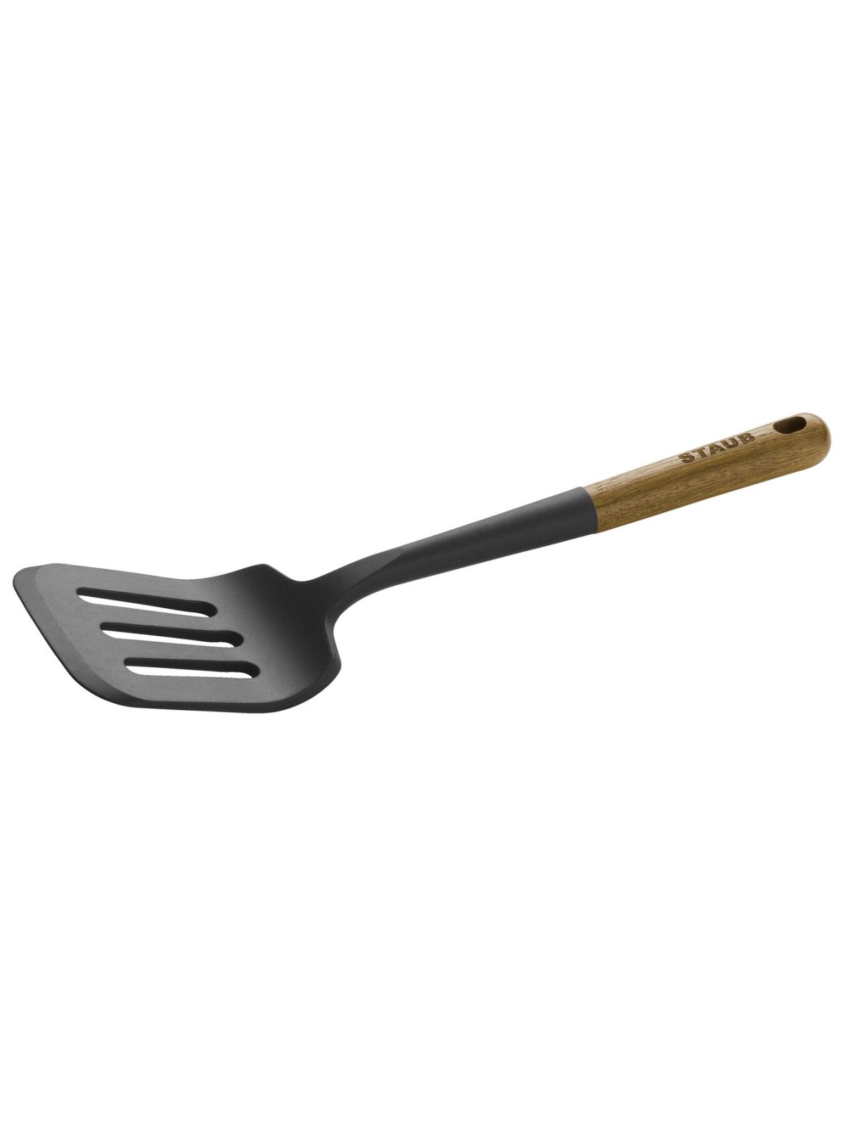 Staub лопатка с прорезями , акация/силикон 31 см