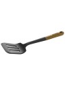 Staub lāpstiņa ar spraugām, akācija / melns silikons, 31cm