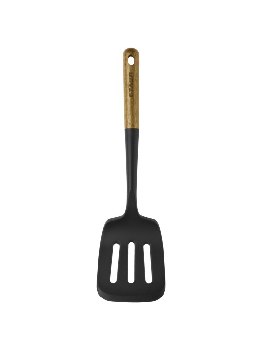 Staub лопатка с прорезями , акация/силикон 31 см