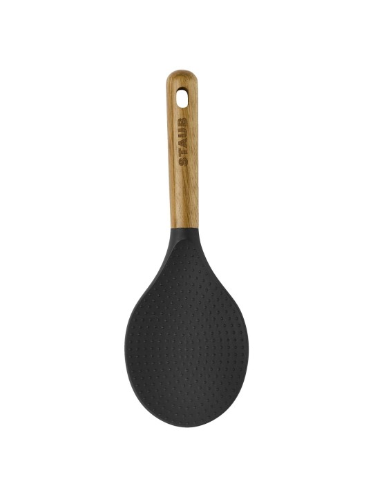 Staub Riisilusikas , acacia/must silikoon, 22cm