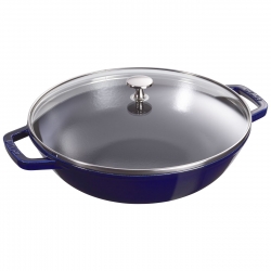 Staub сковорода wok чугунная 30 cm/4,4 л, синий