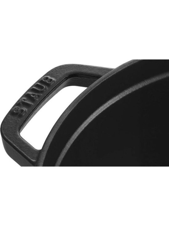 STAUB Cocotte Oval 37cm/8.0l, Cast Iron Black matte