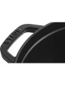 STAUB Cocotte Oval 37cm/8.0l, Cast Iron Black matte