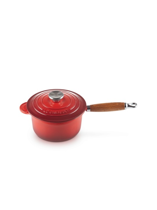 Le Creuset Saucepan cast iron 18cm/1.8l, w/wooden handle