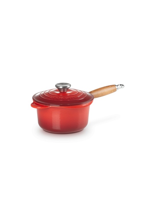 Le Creuset Saucepan cast iron 18cm/1.8l, w/wooden handle