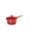 Le Creuset Saucepan cast iron 18cm/1.8l, w/wooden handle
