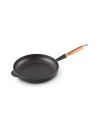 Le Creuset Frying Pan with Wooden Handle Cast Iron 28 cm