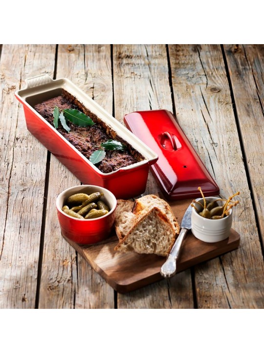 Le Creuset terrine pressiga 32 cm1.3 l, punane