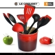 Le Creuset лопатка Flex 34 cм, черный/красный