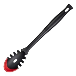 Le Creuset Pasta Fork  "Flex" 34 cm, black/red