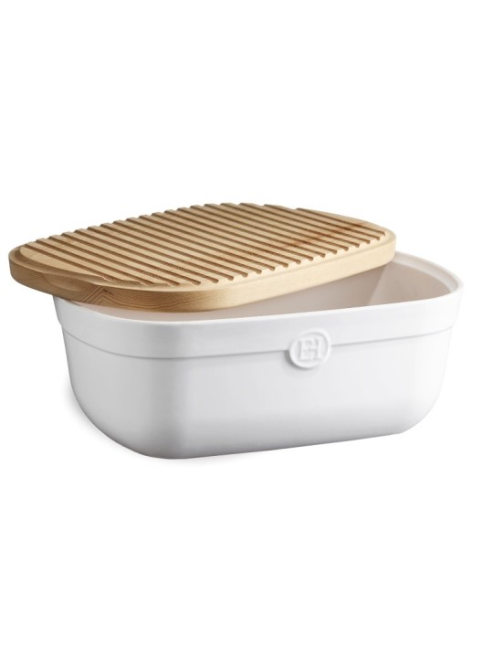 Emile Henry Bread Box 39.5x16x15 cm/6.5 l With Cutting Board