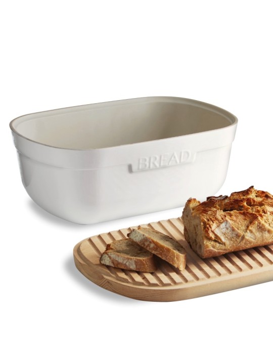 Emile Henry leivakast puidust kaanega 35,5x24,5 cm/6,5 l