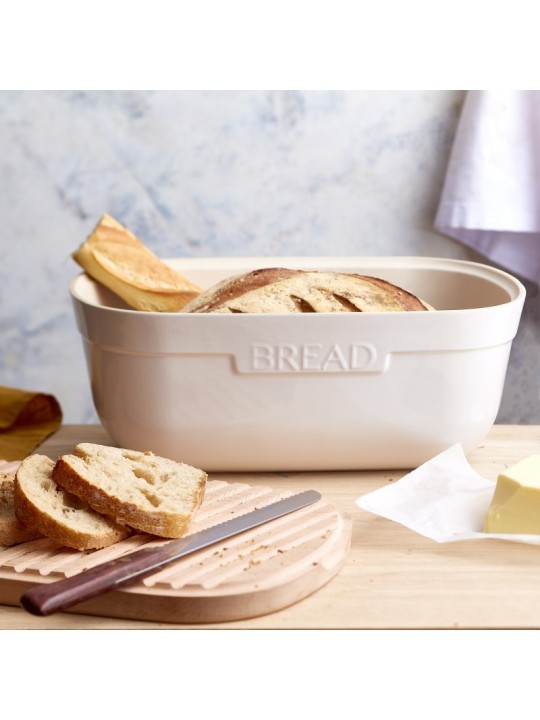 Emile Henry Bread Box 39.5x16x15 cm/6.5 l With Cutting Board