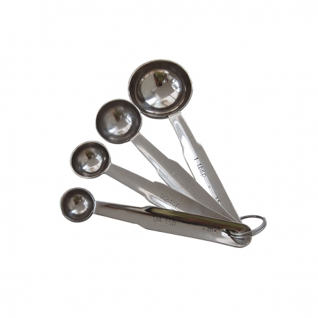 de Buyer Set of 4 Stainless Steel Measuring Spoons