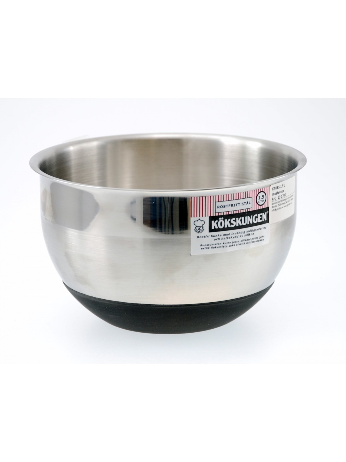 Kökskungen Bowl Stainless Steel/Silicon