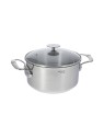 de Buyer Stainless steel casserole dish with glass lid Milady
