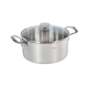 de Buyer Stainless steel casserole dish with glass lid Milady