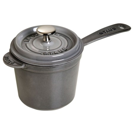 Staub Cast Iron Saucepan Graphite Grey