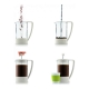 Bodum Brazil kafijas spiedkanna1,0l, balta