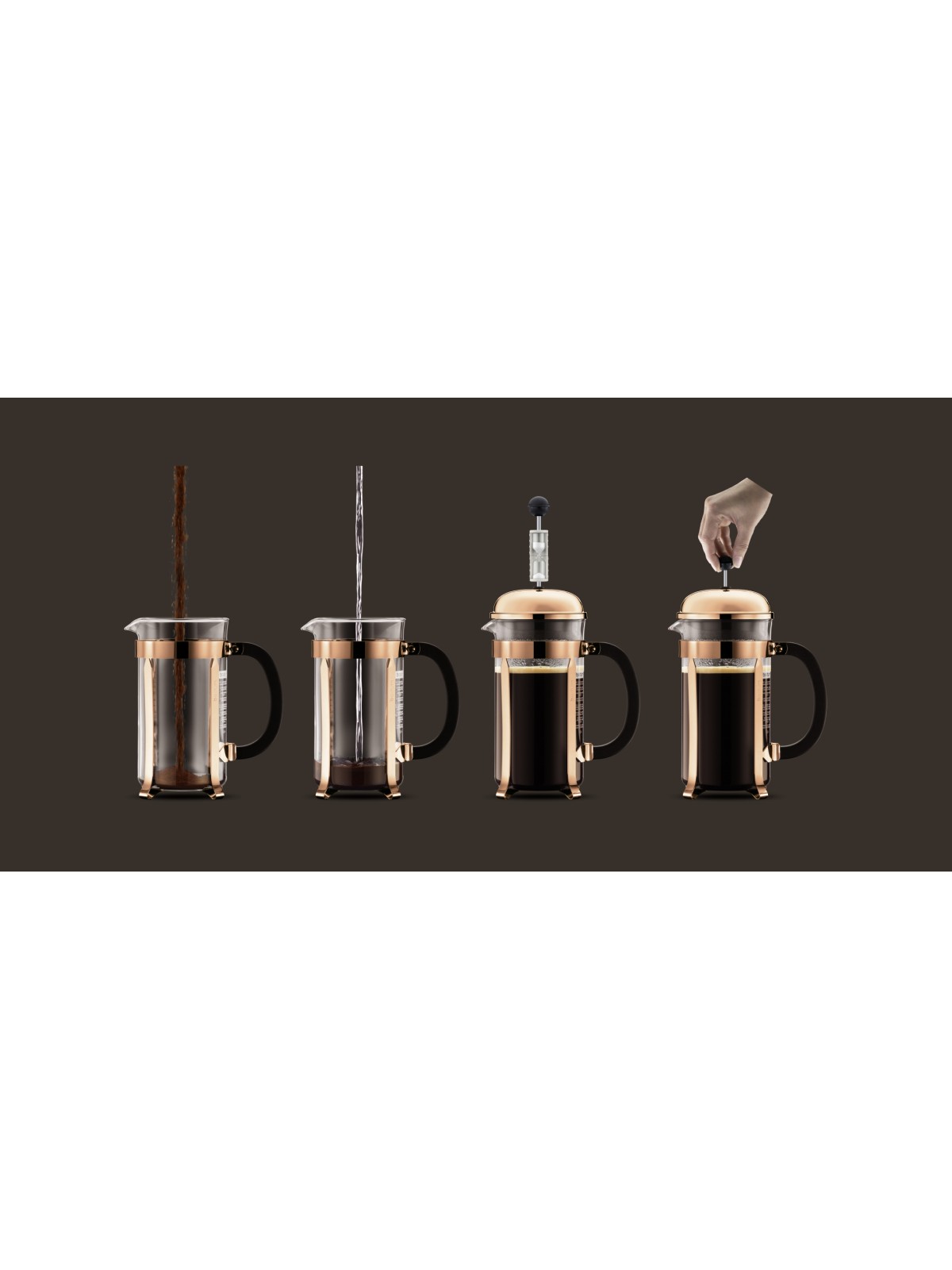 Bodum заварочный кофейникс прессом Chambord, пробка