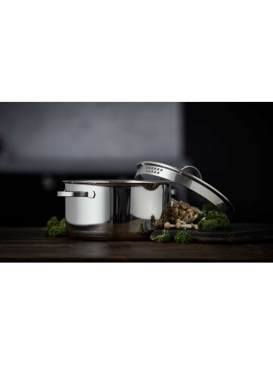 Funktion puodas stiklinis dangtelis su sieto