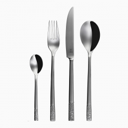 Sola Fiori Cutlery Set 24 Pieces, mirror