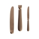 Sola Baguette Vintage Cutlery Set 24 Pieces, PVD Stone Wash, Copper