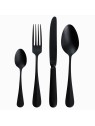 Sola Baguette Vintage Cutlery Set 24 Pieces, PVD Stone Wash, Black