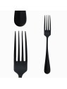 Sola Baguette Vintage Cutlery Set 24 Pieces, PVD Stone Wash, Black