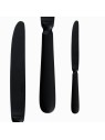 Sola Baguette Vintage Cutlery Set 24 Pieces, PVD Stone Wash, Black