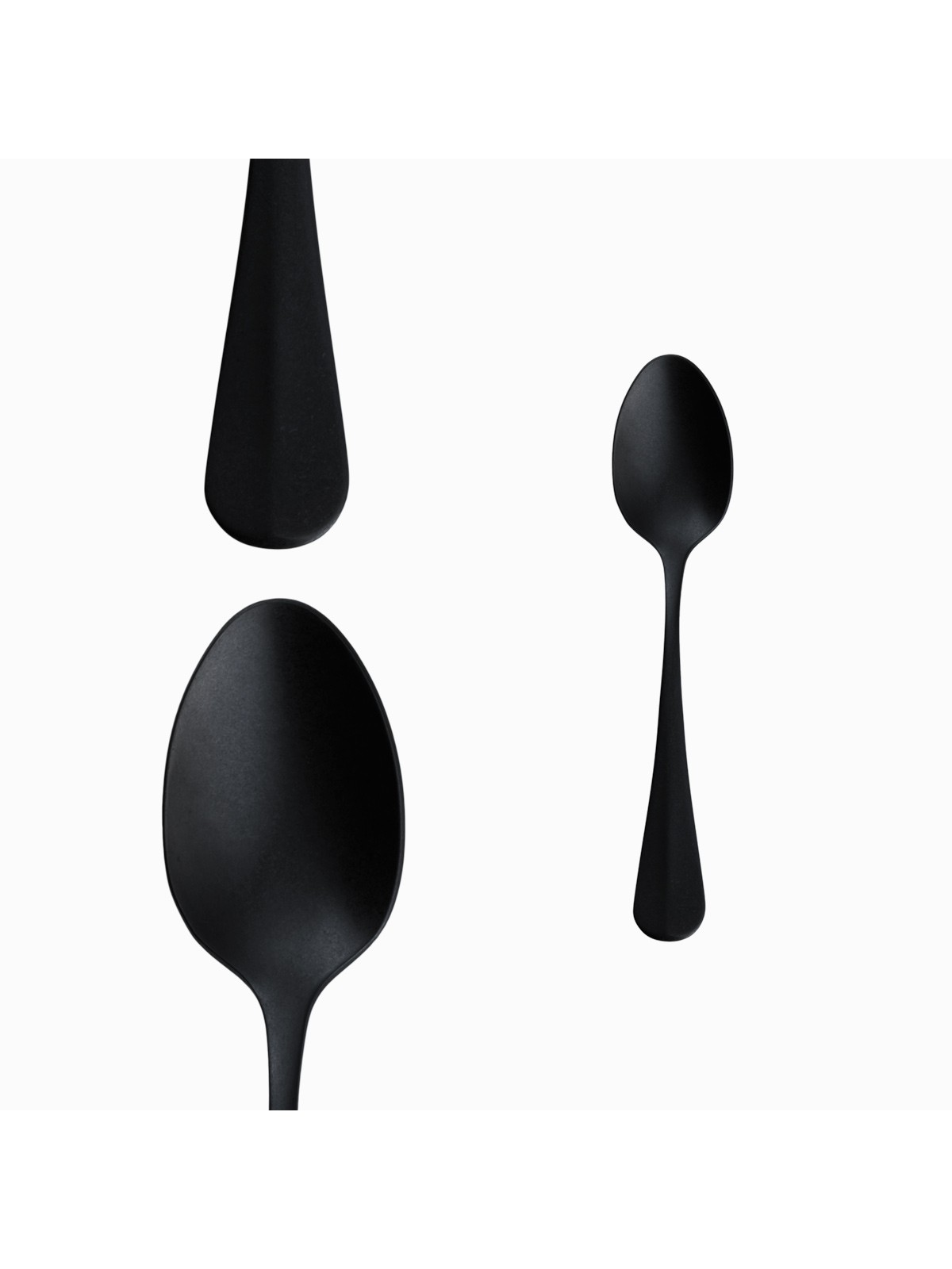 Sola Baguette Vintage Cutlery Set 24 Pieces, PVD Stone Wash, Black