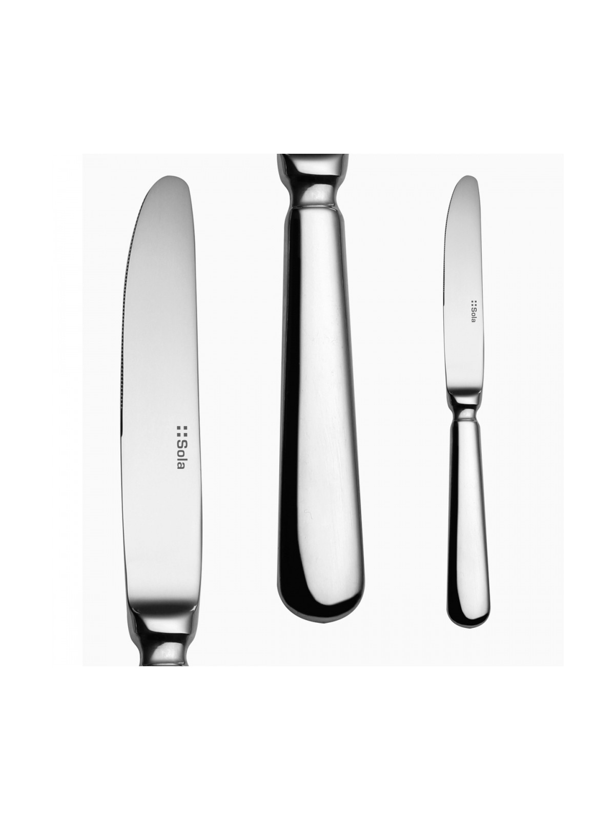 Sola Baguette Castro Cutlery Set 24 Pieces, Mirror