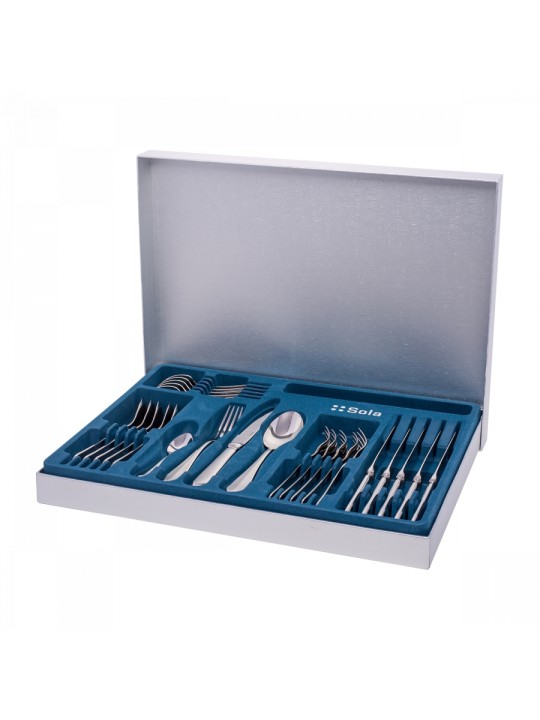 Sola Baguette Castro Cutlery Set 24 Pieces, Mirror