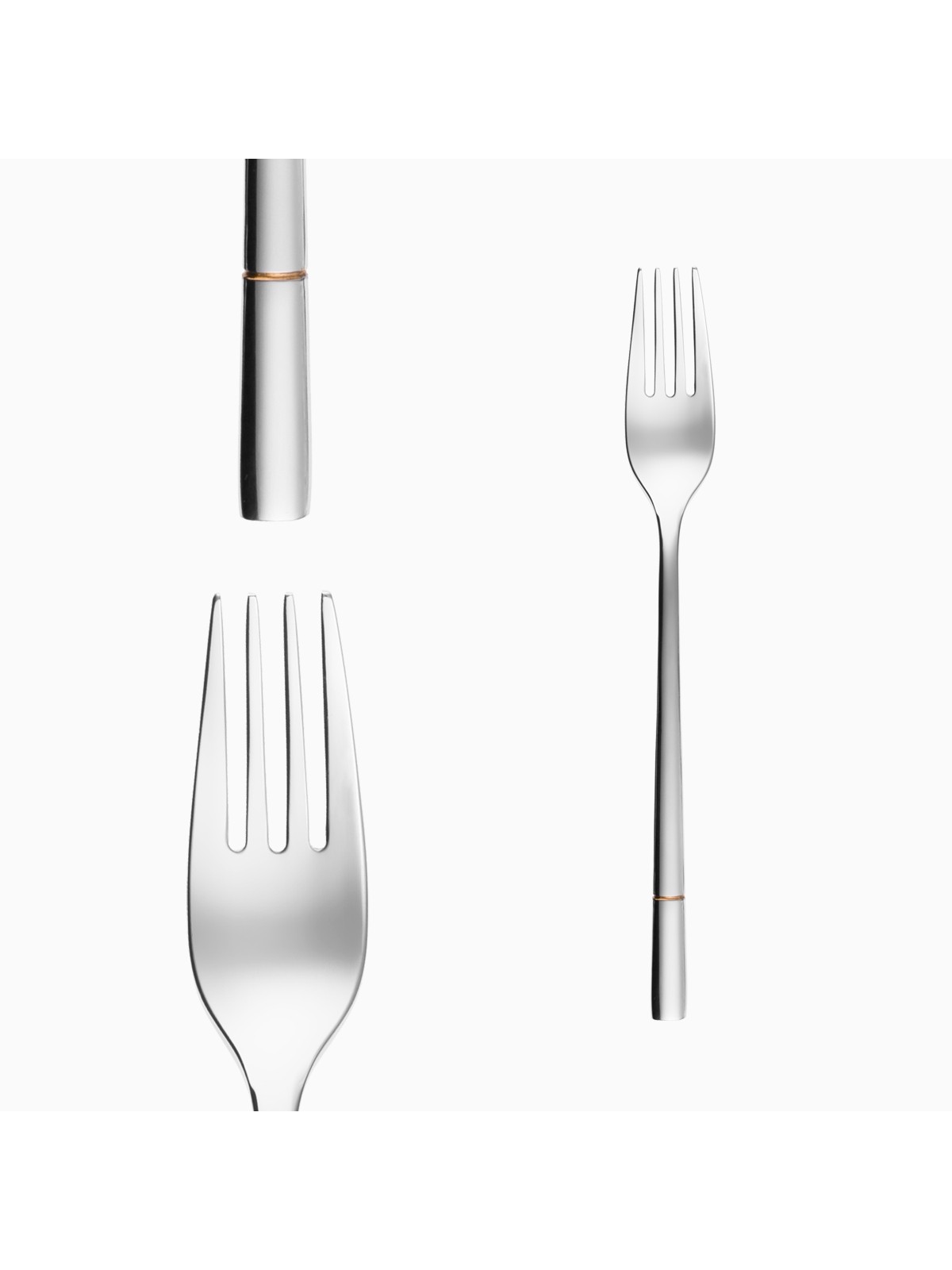 Sola galda piederumi Luxus 24 gb., spīdīgi / zeltaina svītra