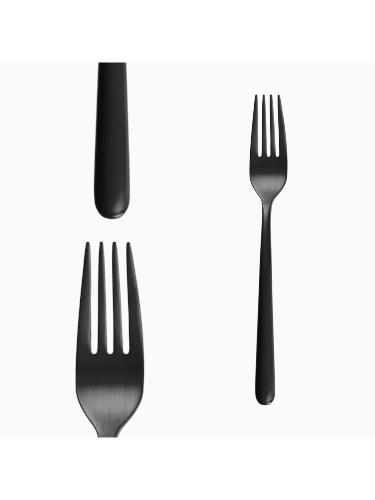 Sola Fato Black Cutlery Set 24 Pieces