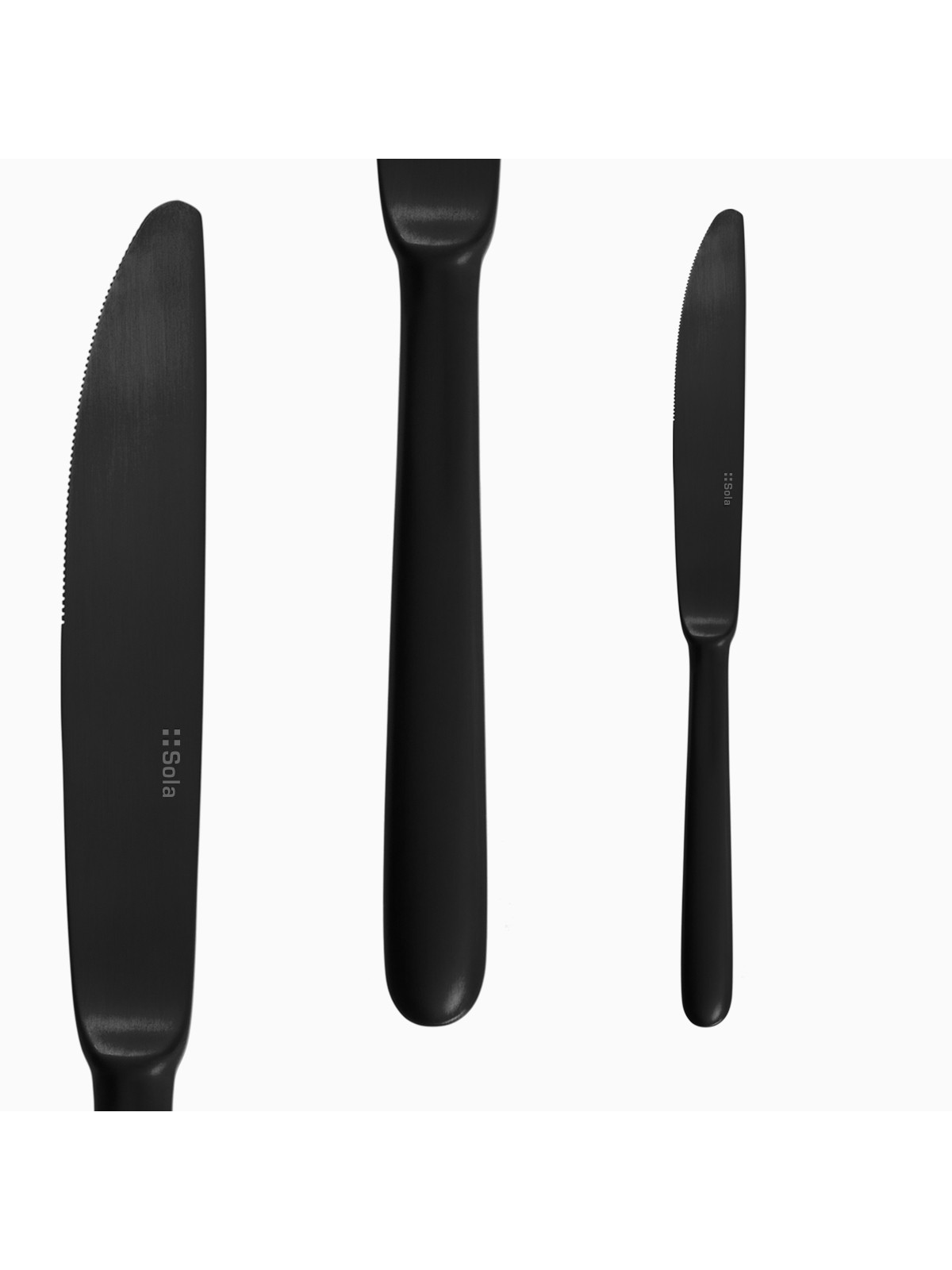 Sola stalo įrankiai Faro Black PVD 24 dalių, juodas atlasas