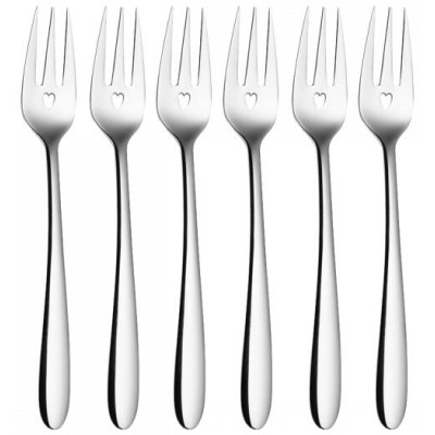 Sola Love Cake Fork Set 6 Pieces, Mirror